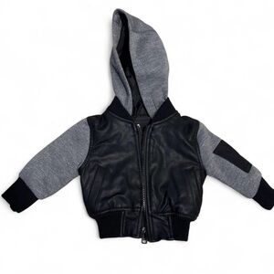 Urban Republic Baby Hooded Moto Jacket size 3/6 months